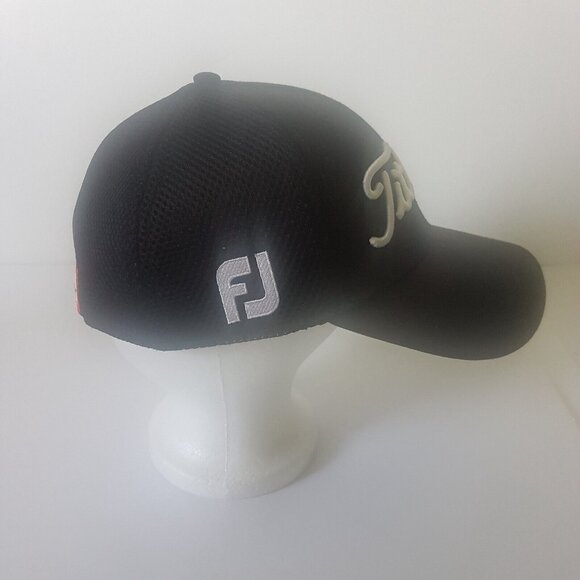 TITLEIST Black Cap Hat Golf's Medium/Large Adult New Era FJ Pro V1 Baseball Hat - Picture 5 of 12